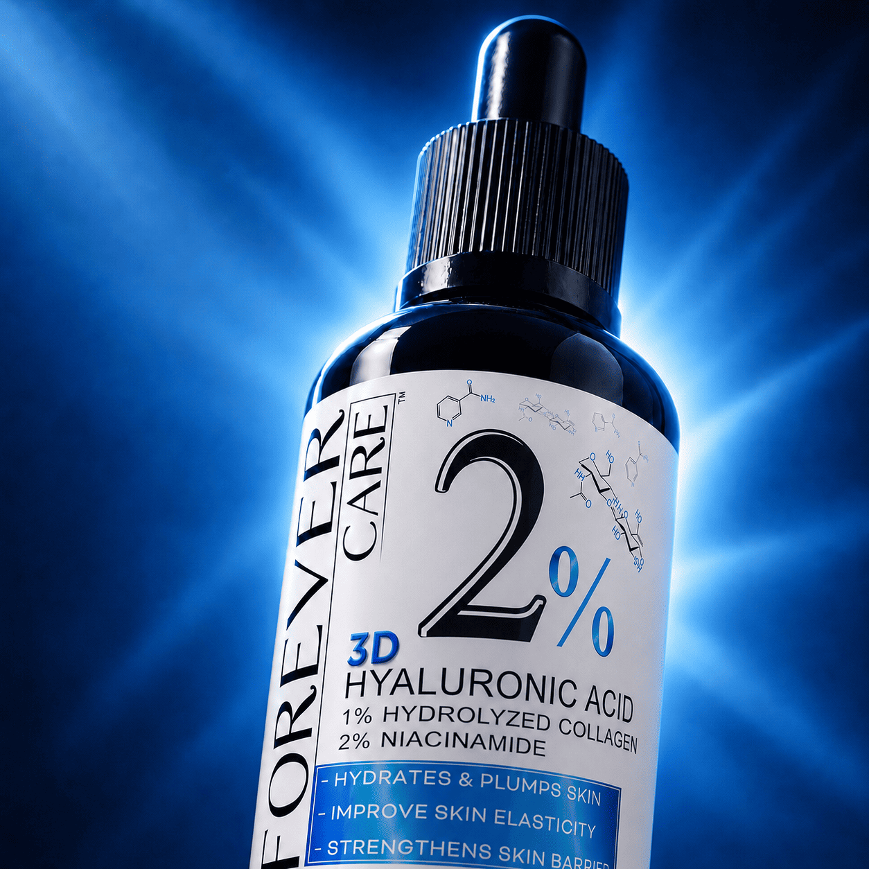 Triple Molecular 2% Hyaluronic Serum — 3D Hydration Technology
